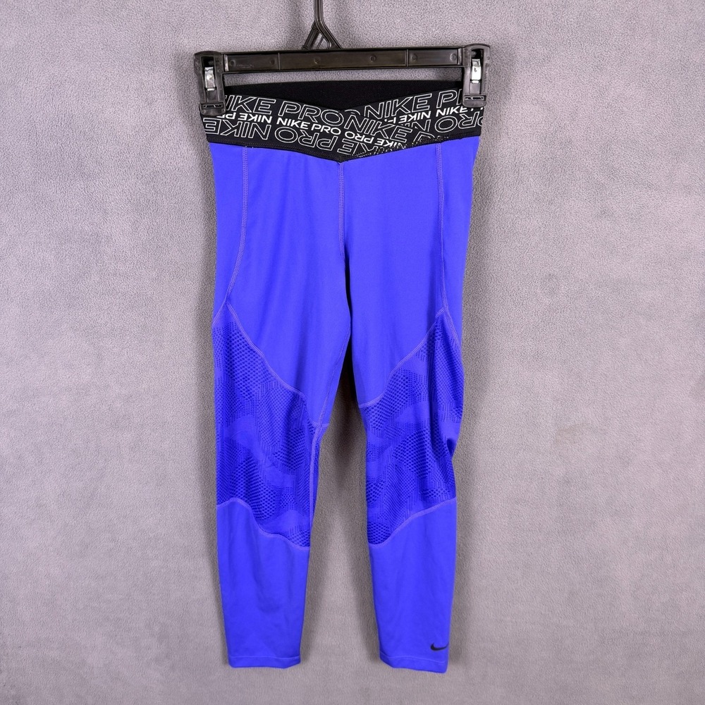 Nike Pro Running Twist Waist Tights Athletic CJ4187-518 Concord Purple Womens XS